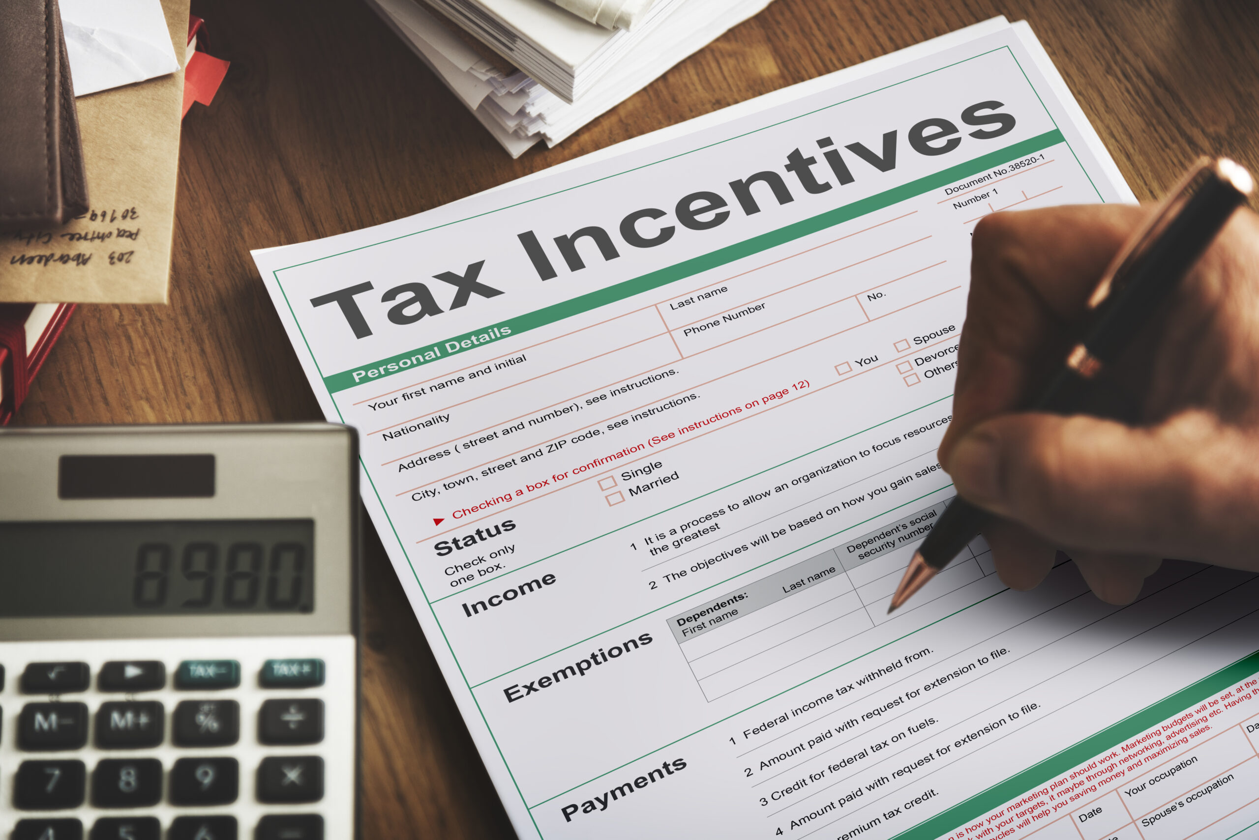 Tax Incentive Audit Benefit Cash Payment Income Concept